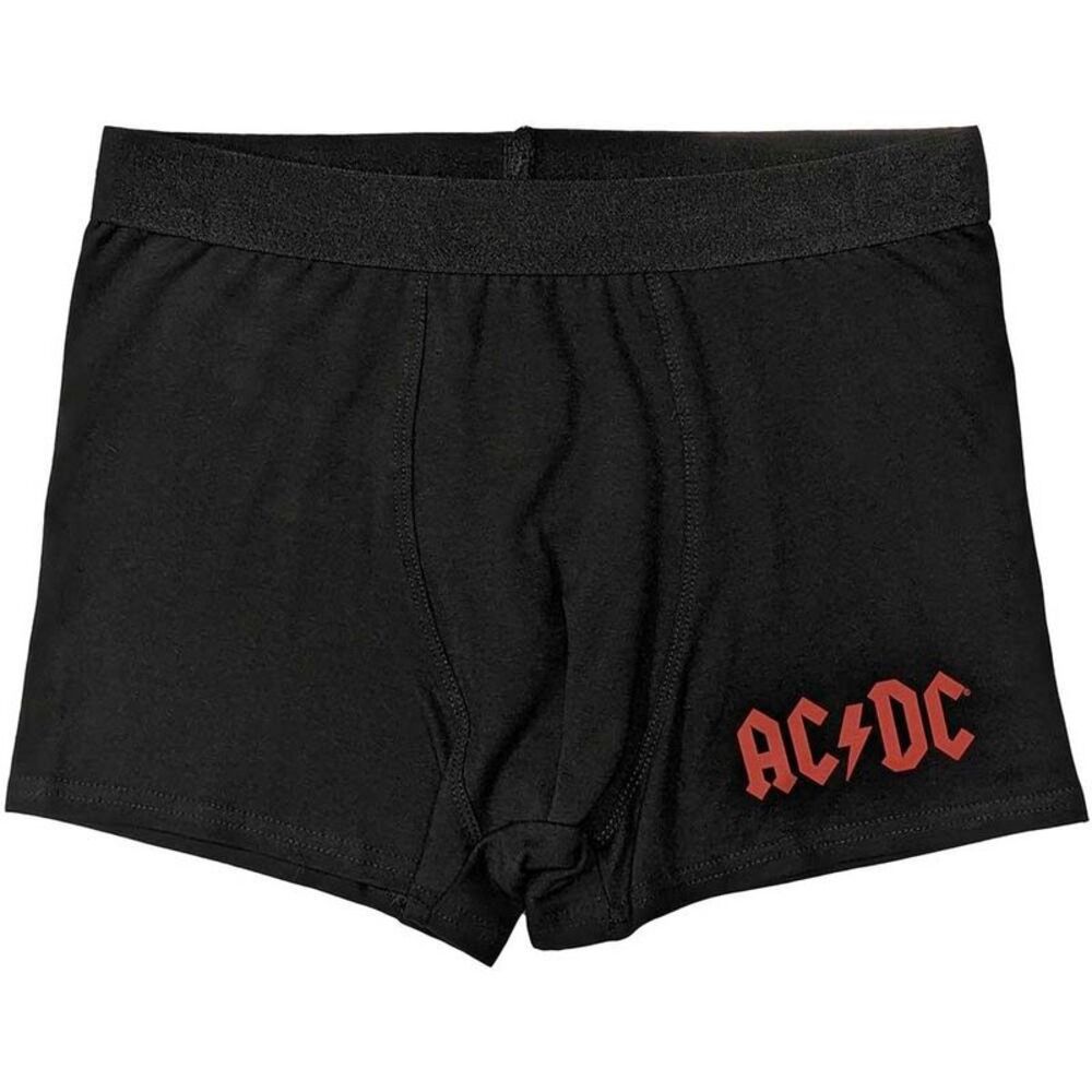 AC/DC Unisex Adult Logo Boxer Shorts / Black